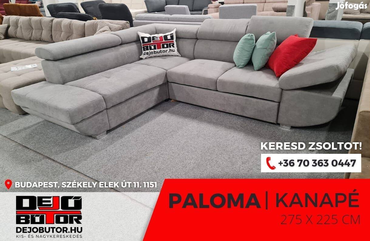 Paloma sarok hátfalas rugós kanapé ülőgarnitúra 275x225 cm boss 18