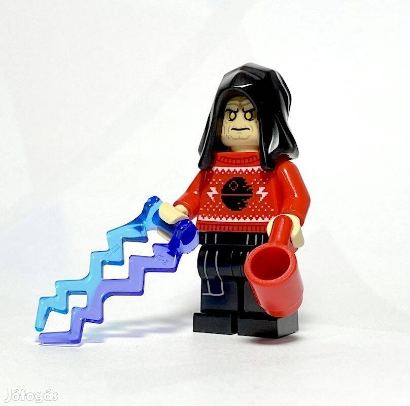 Palpatine császár - Karácsonyi pulcsiban Eredeti LEGO minifigura - Új