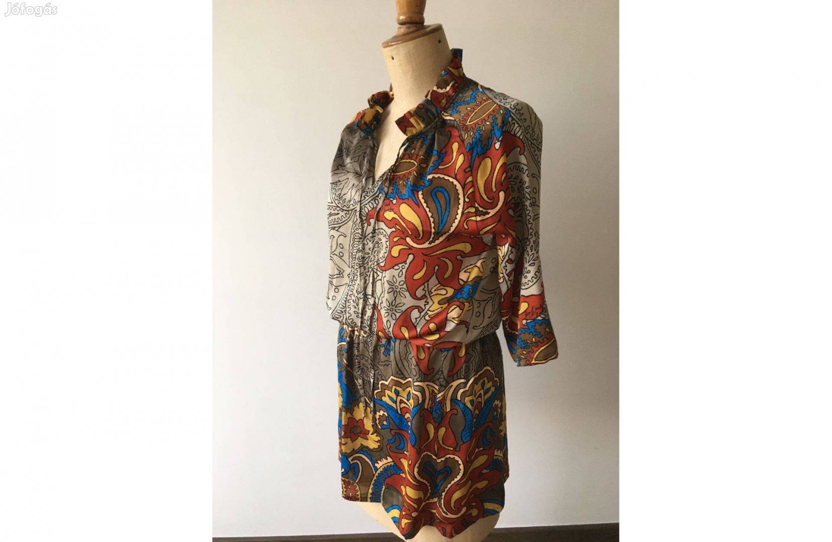 Pam&Arch London színes, mintás tunika, ruha, méret: S, 36