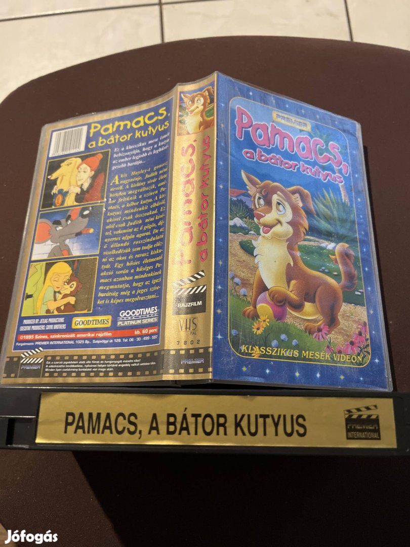 Pamacs a bátor kutyus mese vhs