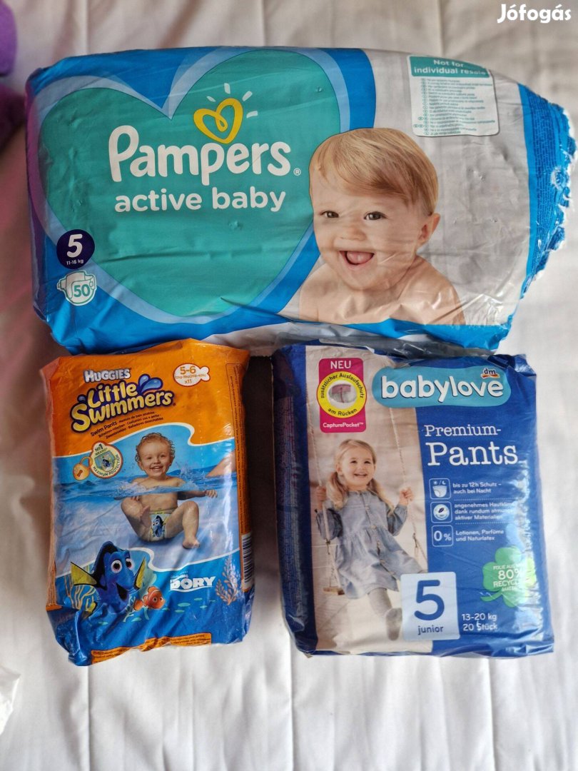 Pampers, Babylove, Huggies pelenka