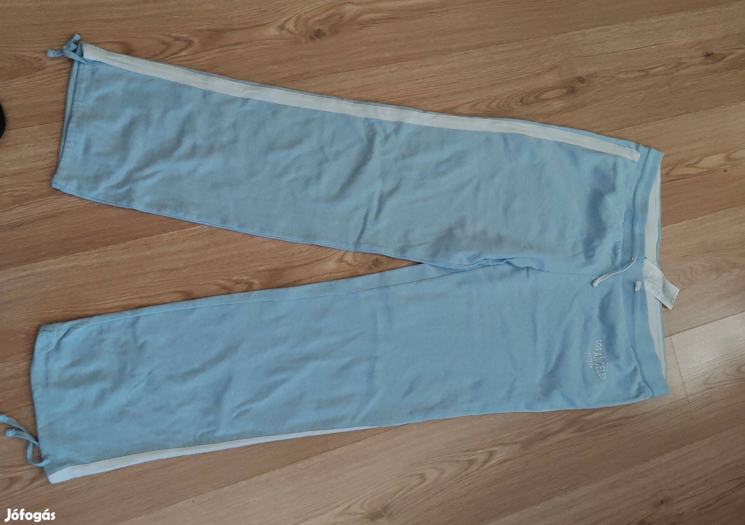 Pamut női pasztellkék melegítő nadrág L-XL