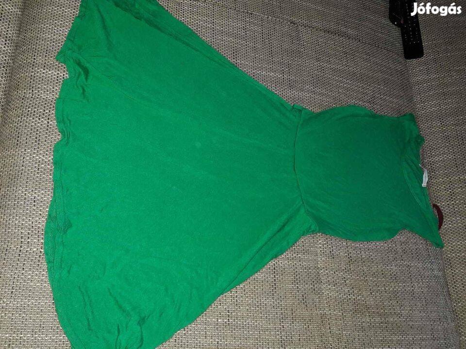 Pamut nyári ruha , méreg zöld ,Xs S,újszerű