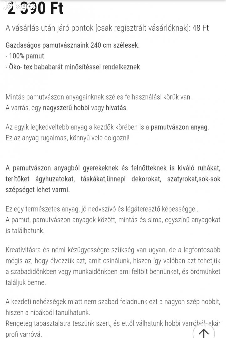 Pamutvászon, 240*300 cm, tyúklépés mintával