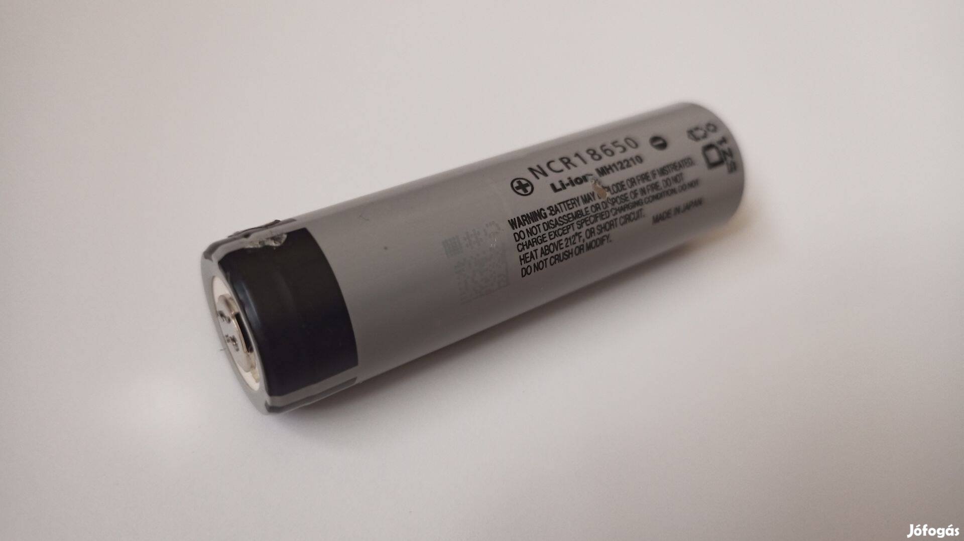 Panasonic 2600 mAh bontott tesztelt 18650 litium akku