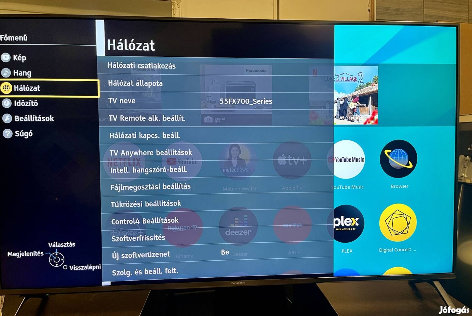 Panasonic 4K smart tv számlával garanciával