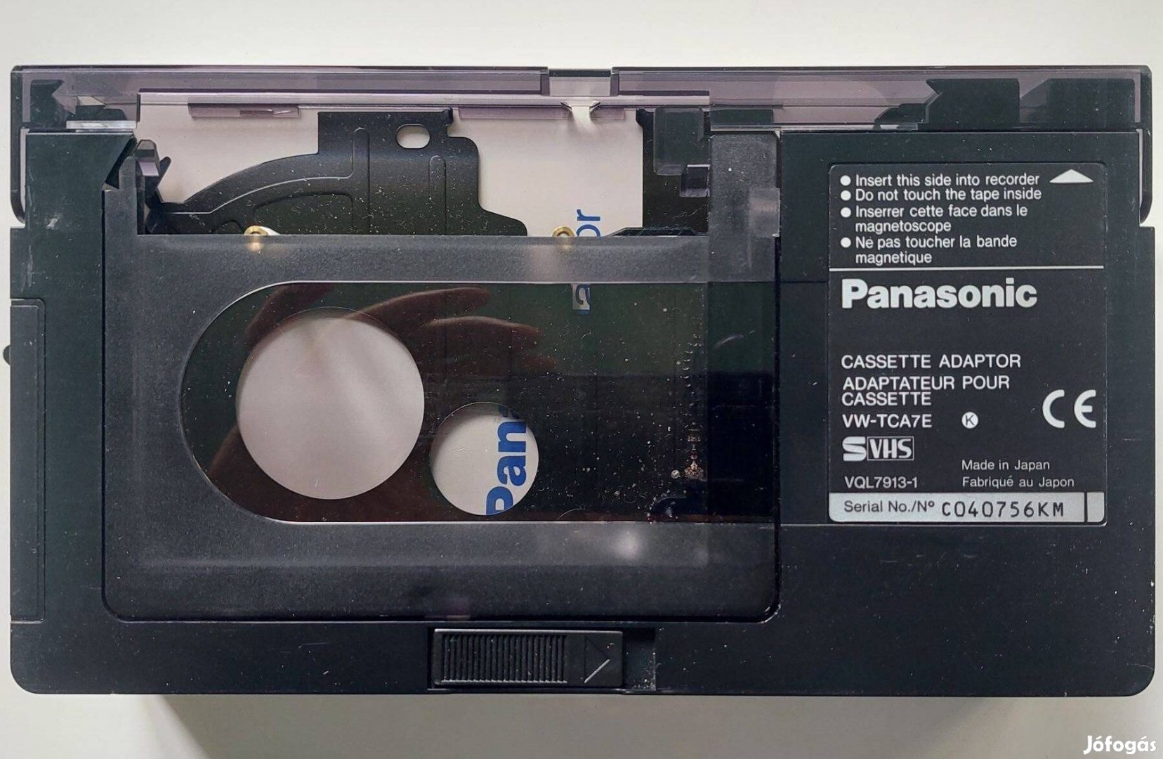 Panasonic Cassette Adaptor S VHS Videokamera Kazetta Áttalakitó VHS