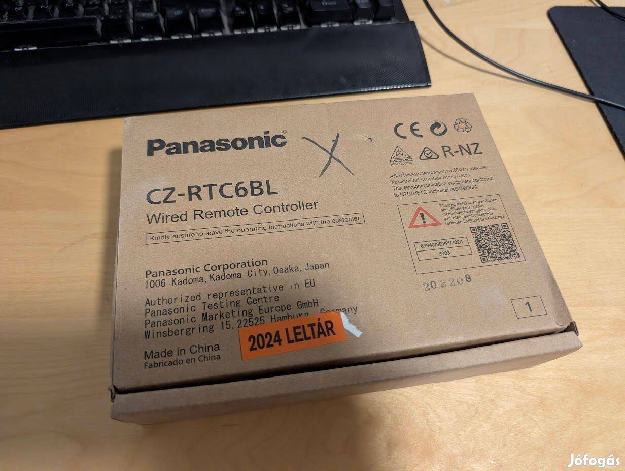 Panasonic Conex vezetékes távvezérlő Bluetooth - CZ-RTC6BL