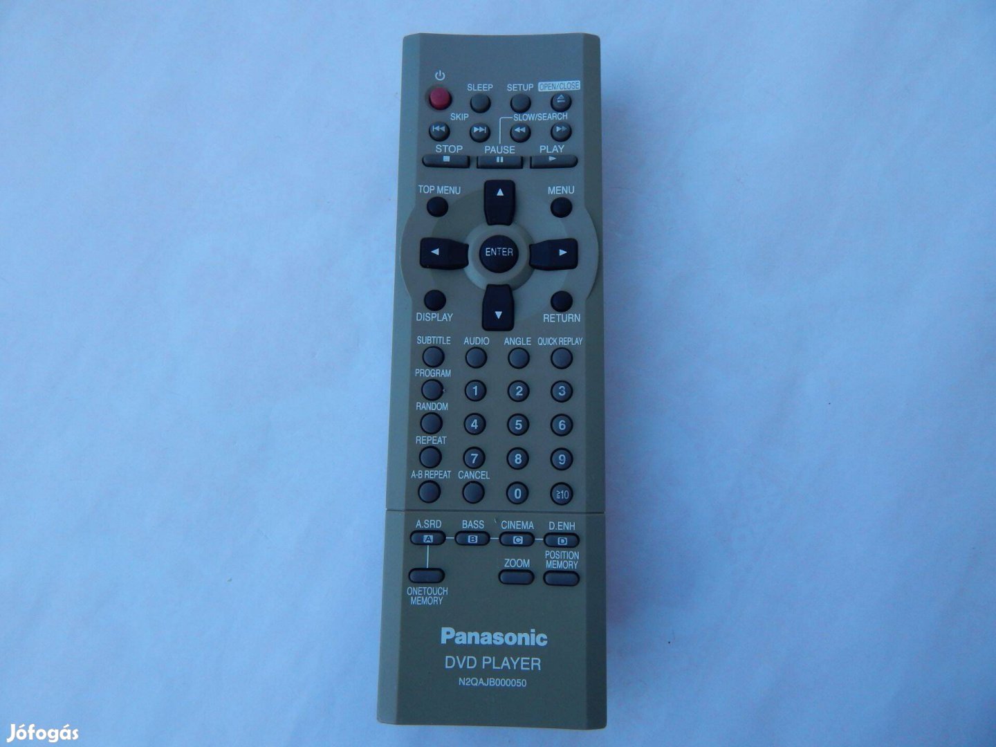 Panasonic DVD lejátszó N2Qajb000050 tipusú Távirányítója
