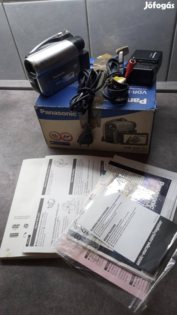 Panasonic DVD videó kamera fényképező 