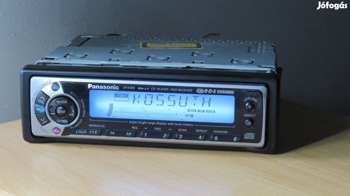 Panasonic Dfx-355 retro cd rádió fejegység