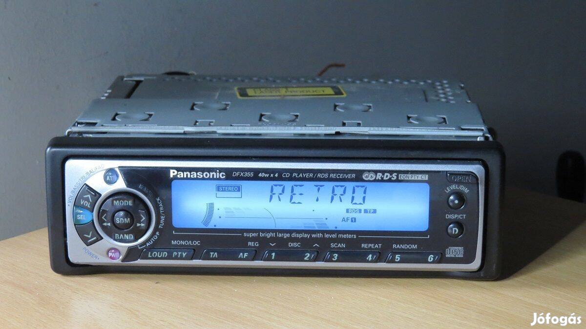 Panasonic Dfx-355 retro cd rádió fejegység