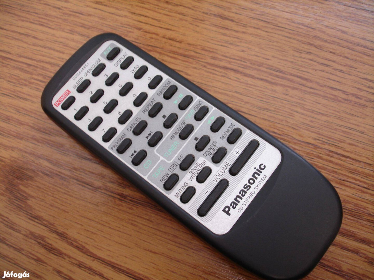 Panasonic EUR644851 audio hifi távirányító SA-PM15 CD tuner