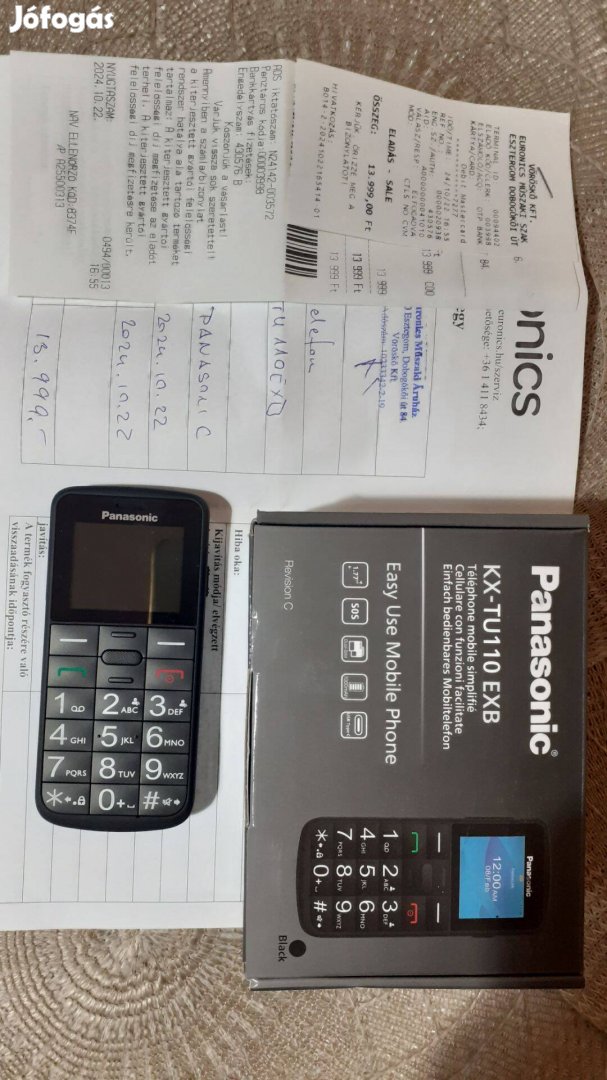 Panasonic Easy Use mobiltelefon Kx-TU-110 Exb