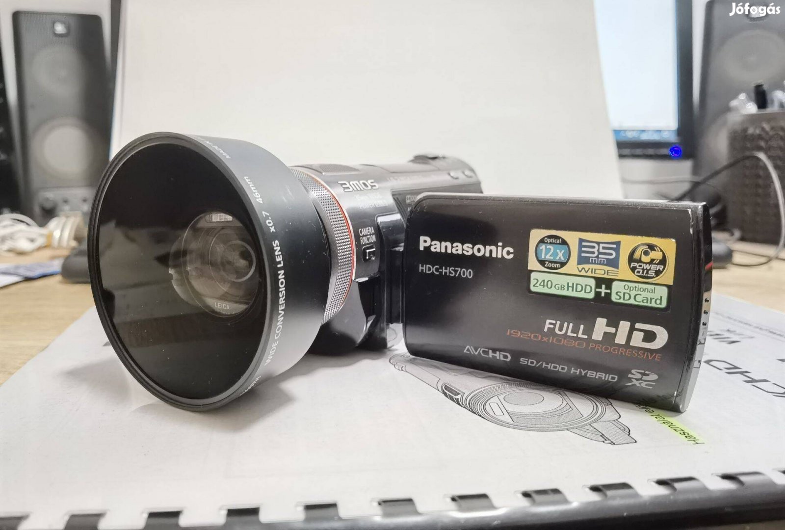 Panasonic HDC-HS700 nagyfelbontású videokamera, Siófokon