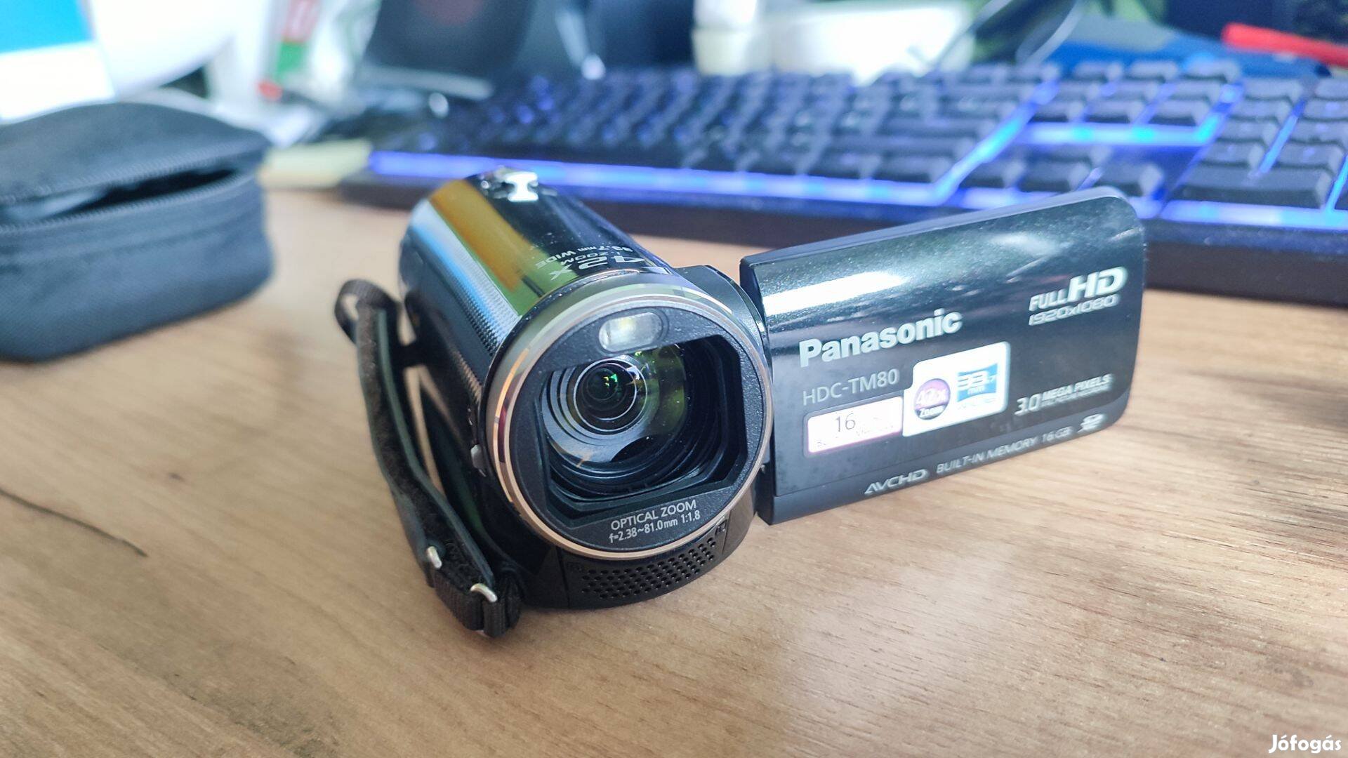 Panasonic HDC-TM80 videokamera + táska
