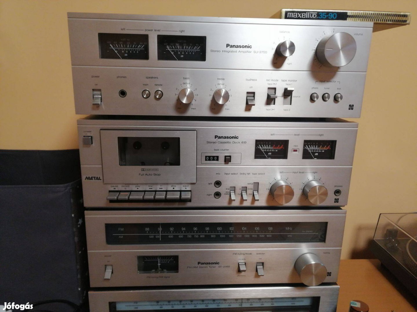 Panasonic HiFi szett. deck, erősítő, tuner (Foglalva!)