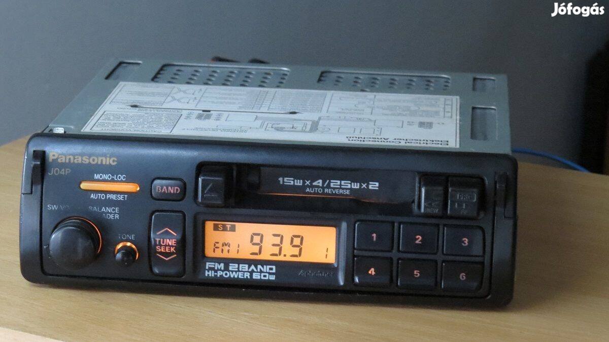 Panasonic J04P retro radio autórádió magnó