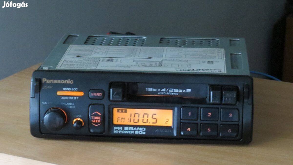 Panasonic J04P retro radio autórádió magnó