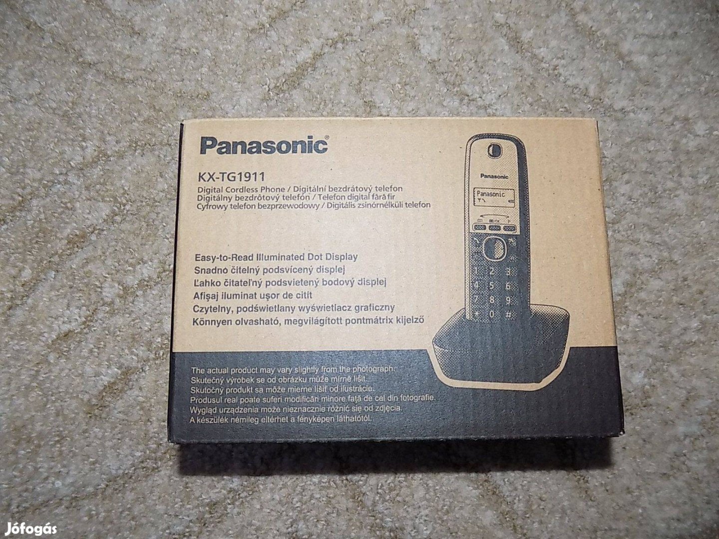 Panasonic Kx-TG1911 telefon, dobozában, jótállással