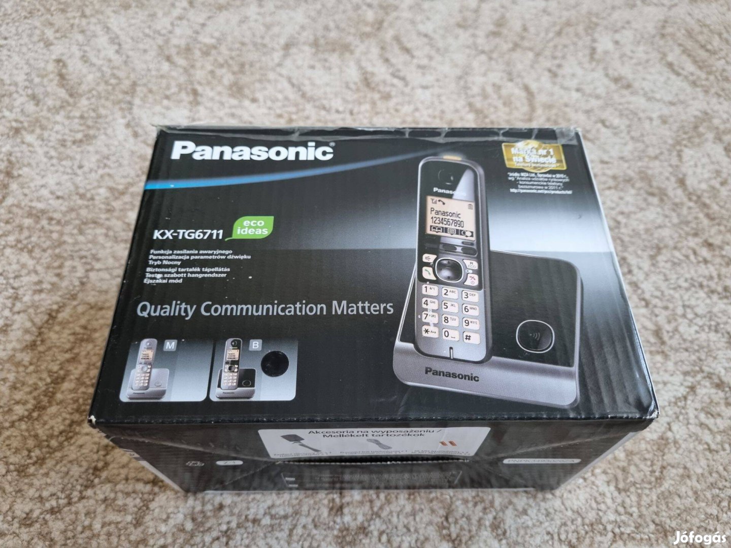 Panasonic Kx-TG6711 vezeték nélküli telefon