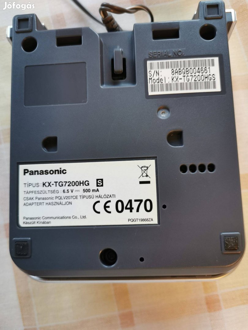 Panasonic Kx-TG7200HG hordozható kihangosítható kézi telefon