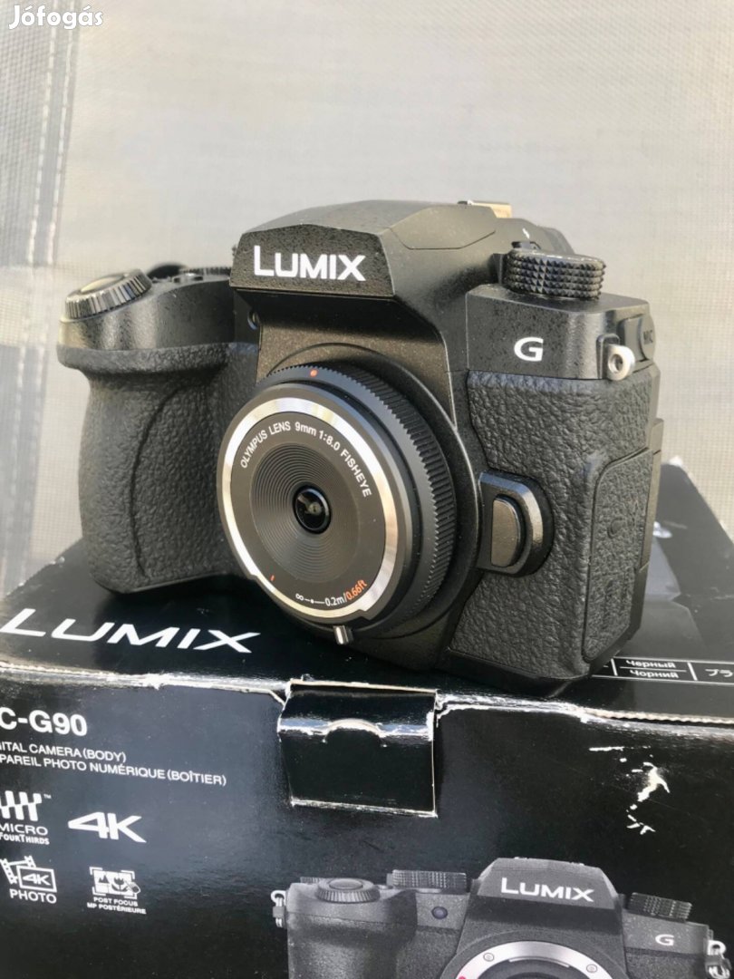 Panasonic Lumix G90 milc váz+9mm obi+3akku