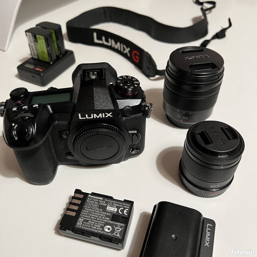 Panasonic Lumix G9 + objektívek + extrák