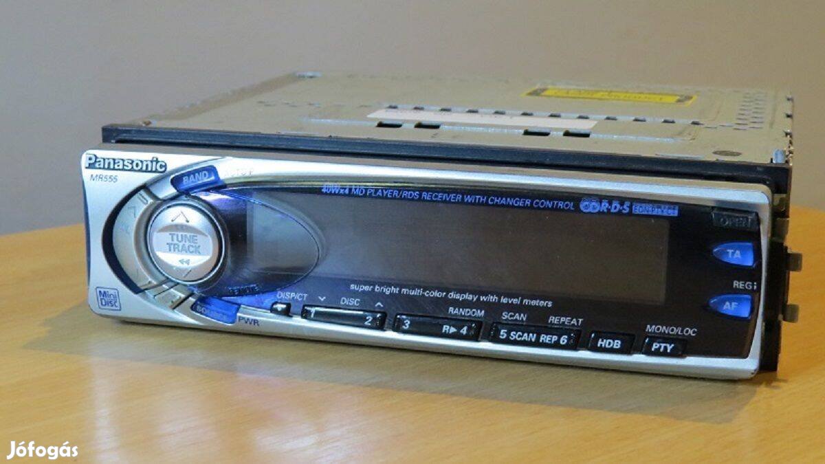 Panasonic MD minidisc autórádió rádió fejegység