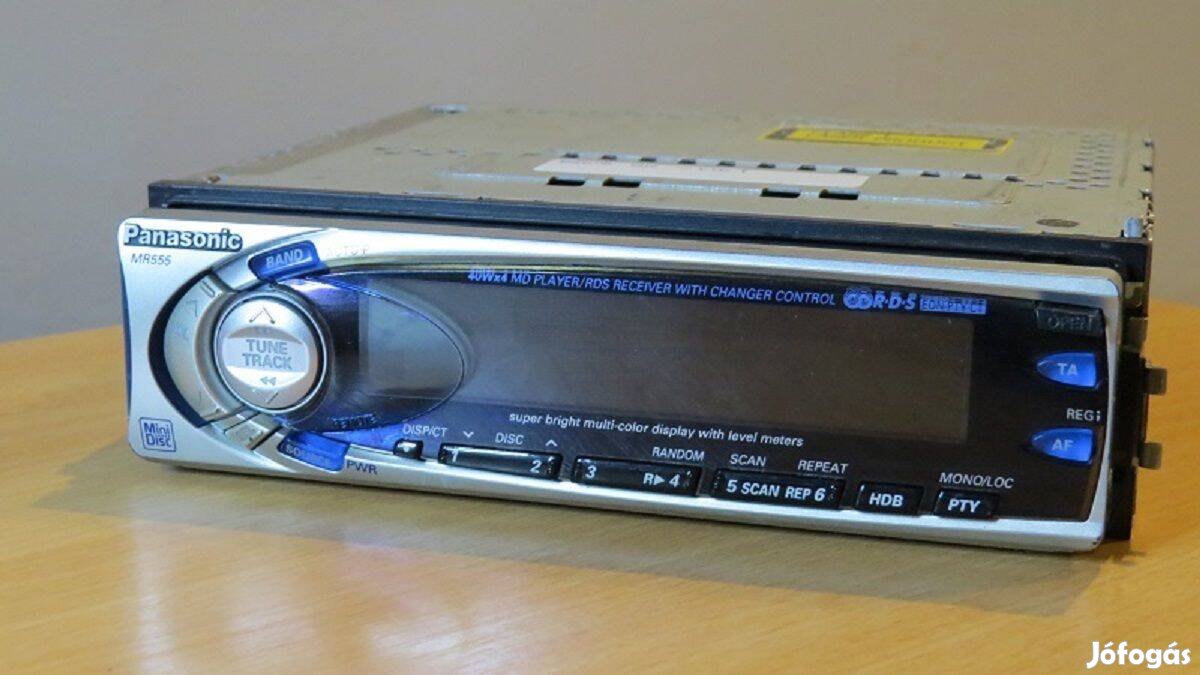 Panasonic MD minidisc autórádió rádió fejegység