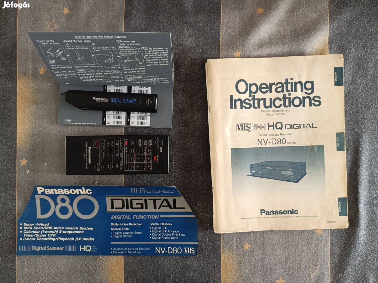 Panasonic NV D80 Hifi VHS magnó tartozékok
