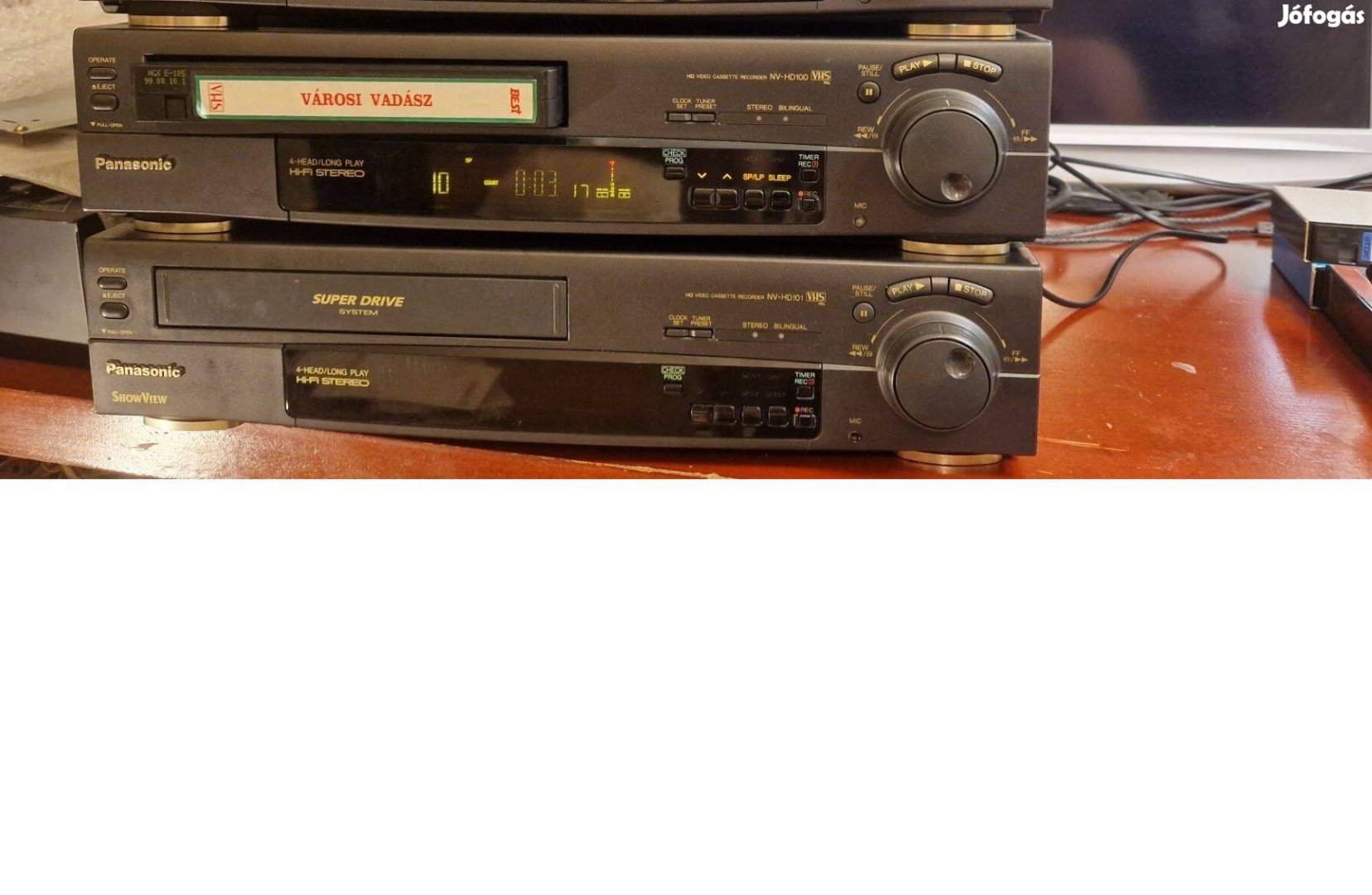 Panasonic NV HD 100 101HiFi 2x egyben vhs video videomagnó