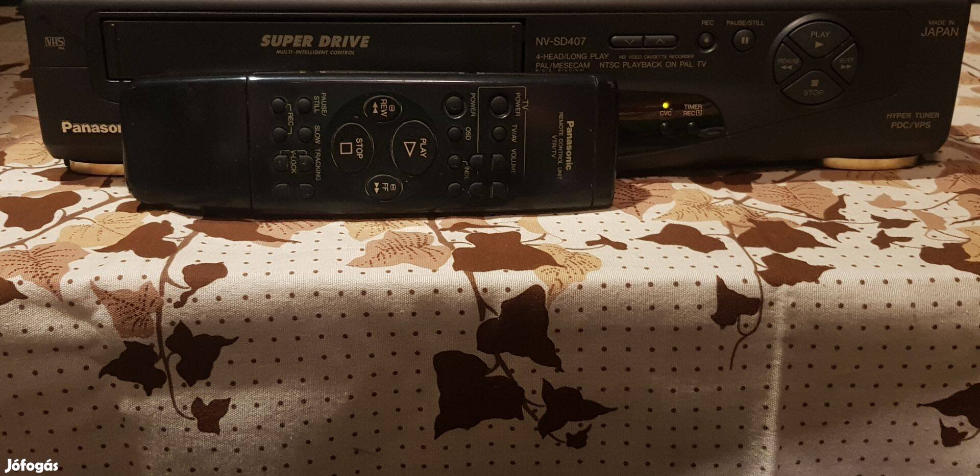 Panasonic NV SD407 távval videó magnó VHS hifi stereo Sony 26