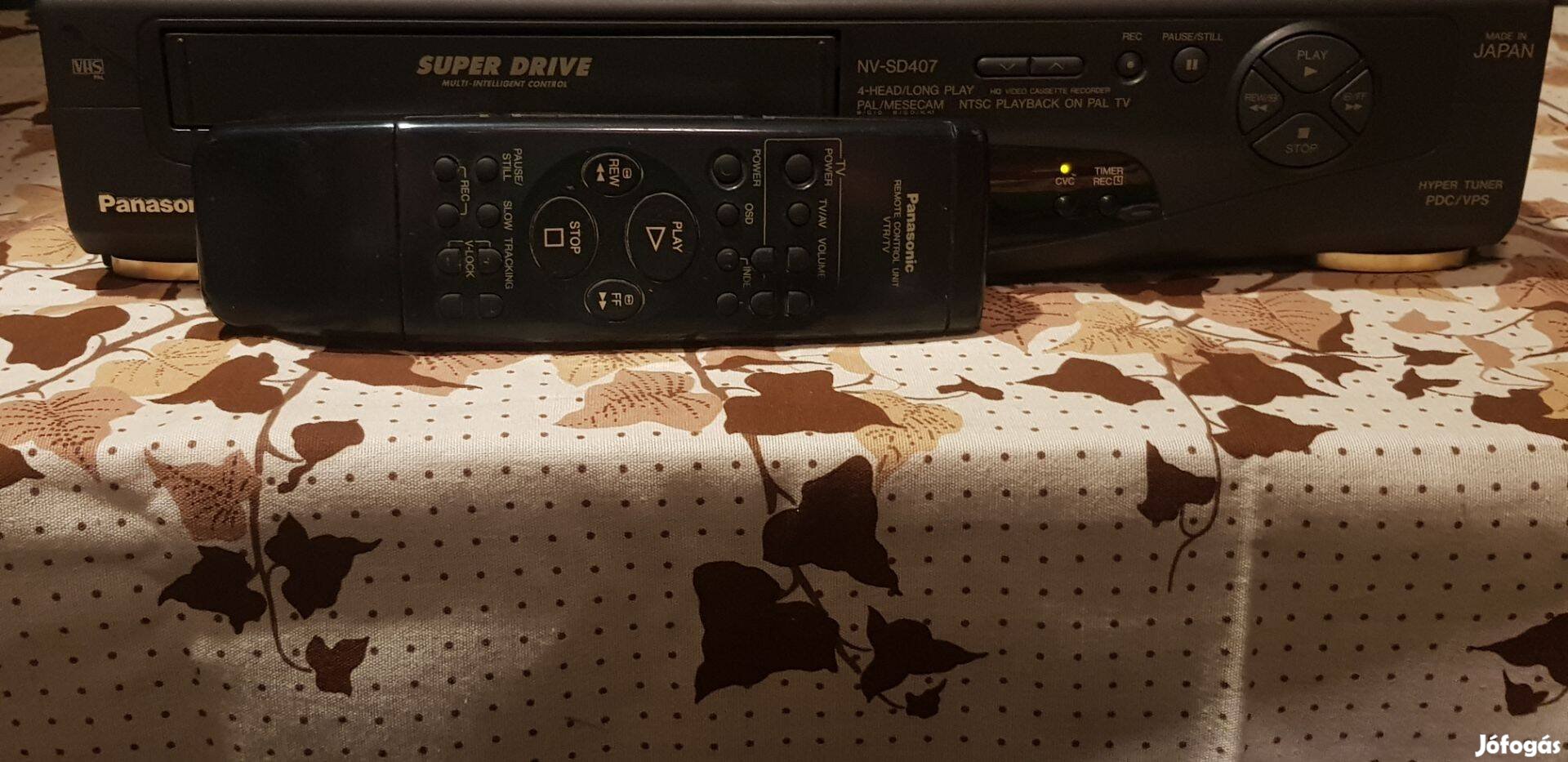 Panasonic NV SD407 távval videó magnó VHS hifi stereo Sony 9