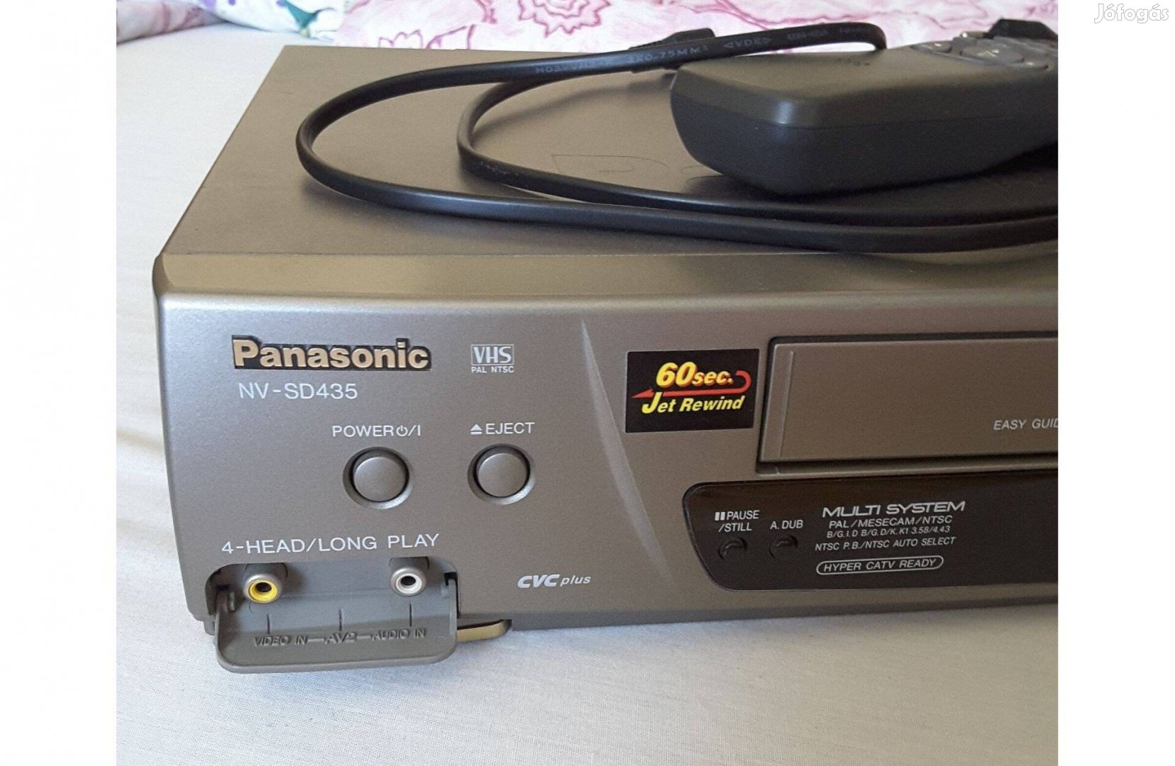 Panasonic NV-SD435 4 fejes videómagnó / videó + távirányító + leírás