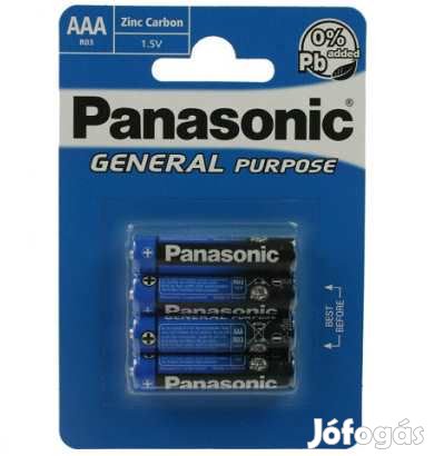 Panasonic R3 AAA ceruzaelem 4 db  (2881)