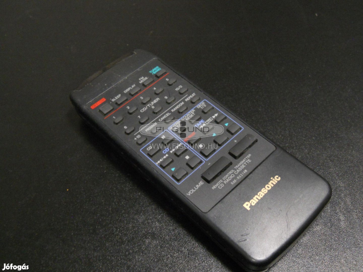 Panasonic RAK-RX314W hifitorony gyári rendszer távirányító