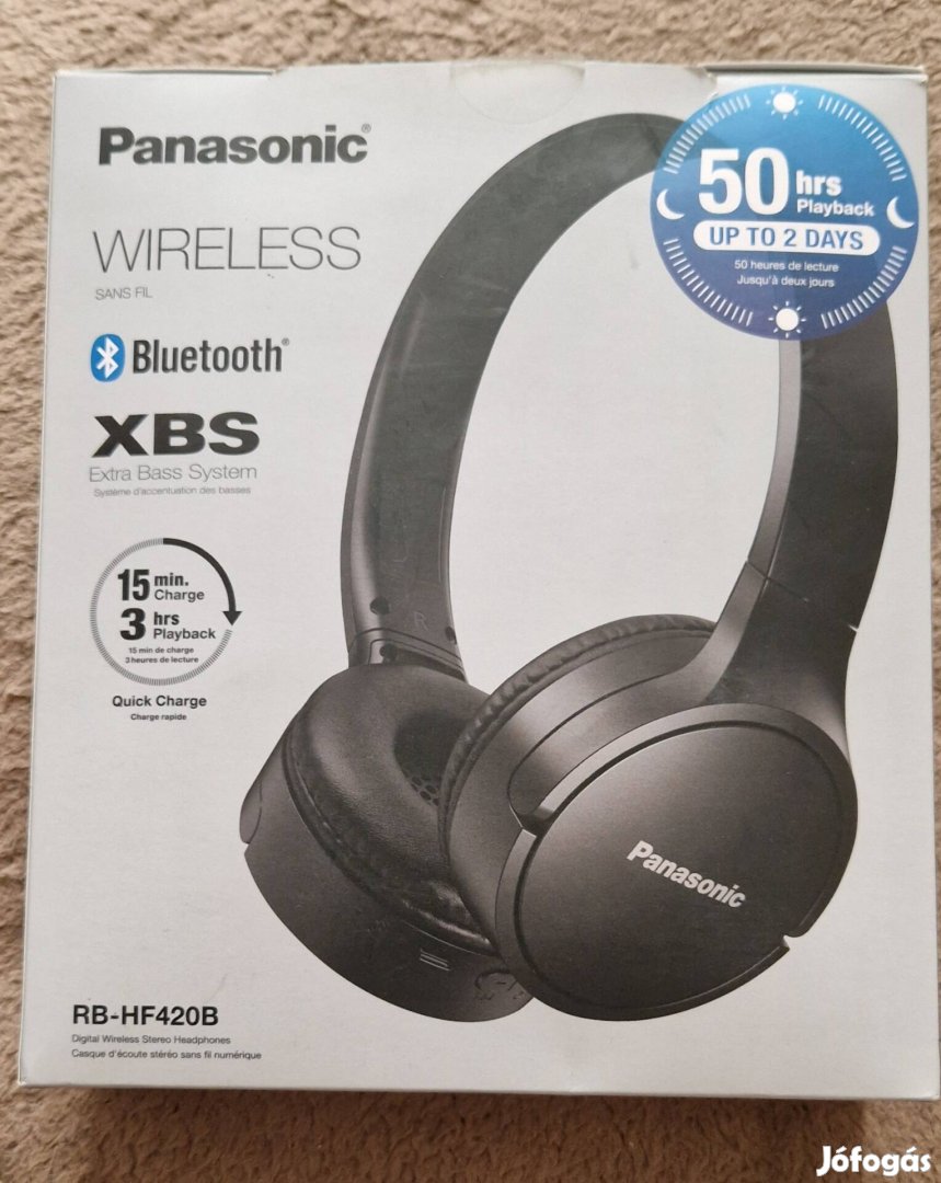 Panasonic RB-HF420B bluetooth fejhallgató