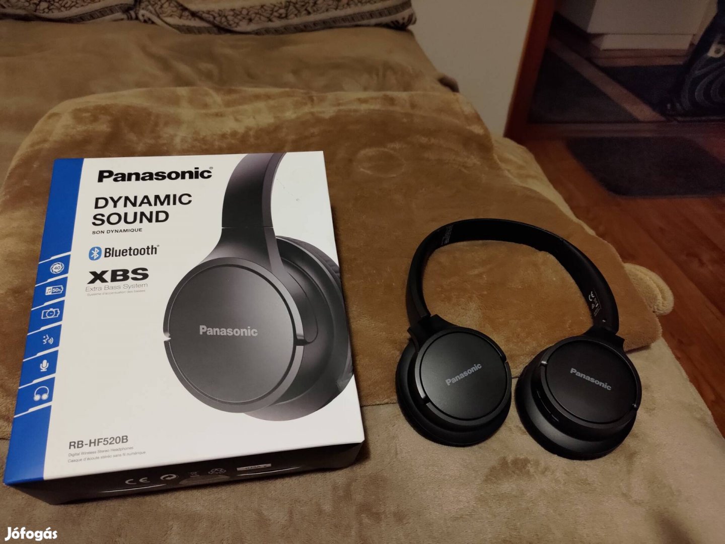 Panasonic RB-HF520BE Vezeték nélküli fejhallgató, Bluetooth, Mikrofon