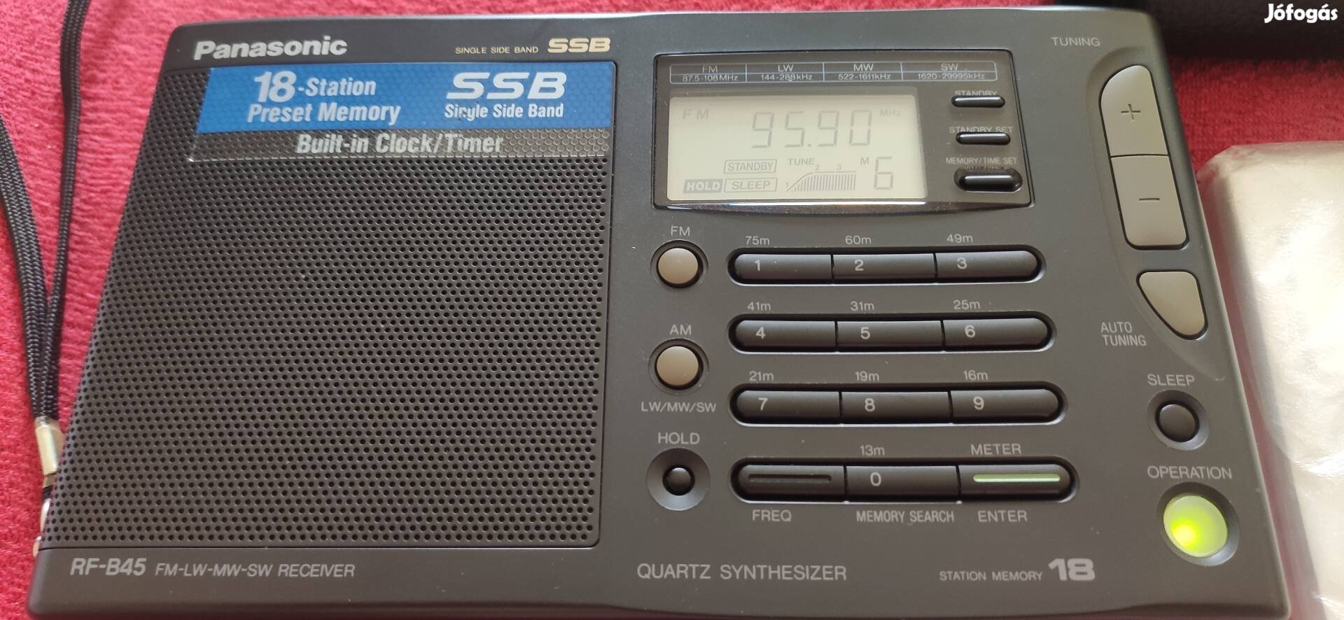 Panasonic RF-B45 új dobozos vilagvevo rádió.
