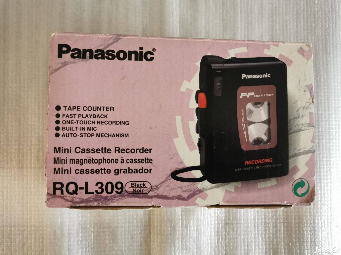Panasonic RQ-L309 normál kazettás diktafon, walkman eladó!!