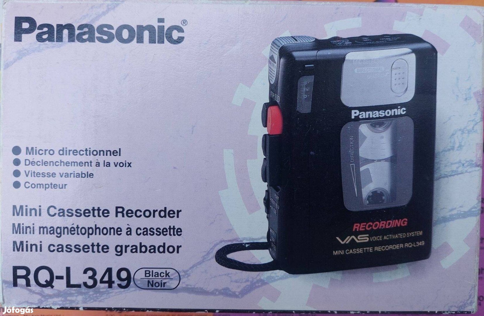 Panasonic RQ-L349 Cassette Recorder Diktafon Walkman Kazettás MAGNÓ