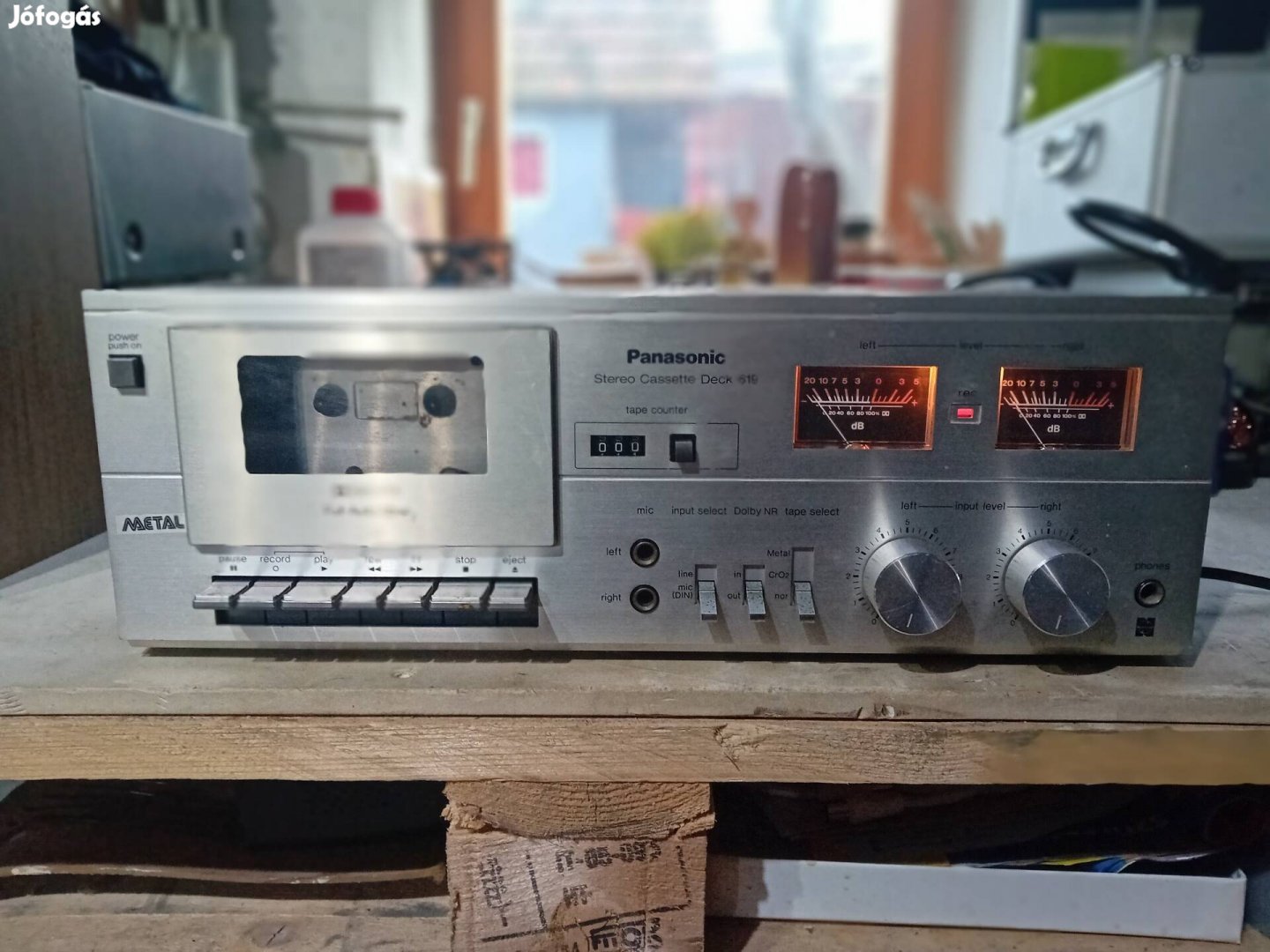 Panasonic RS 619 kazetta deck. Régi,retró