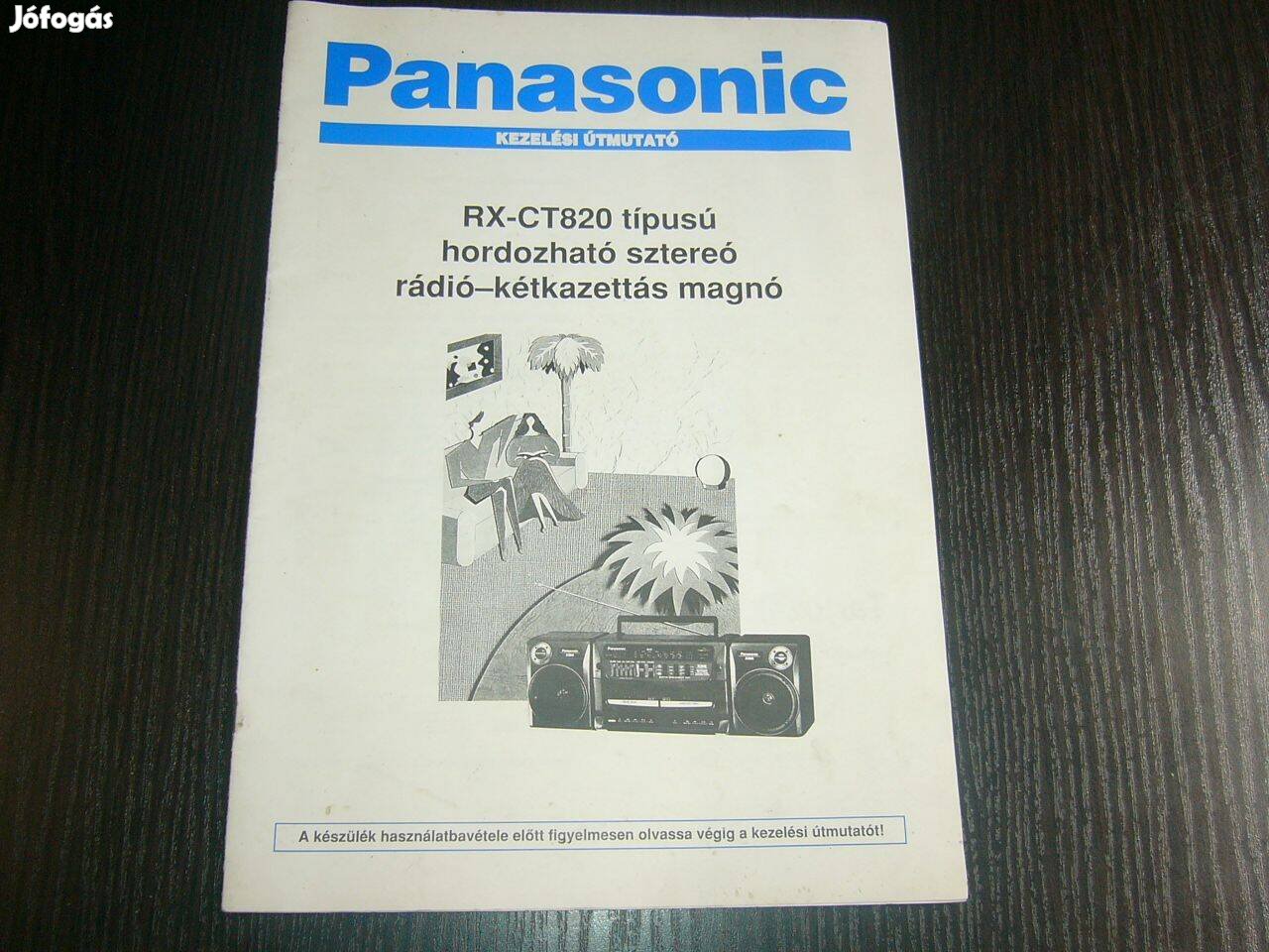 Panasonic RX-CT 820 kétkazettás magnó kezelési útmutató