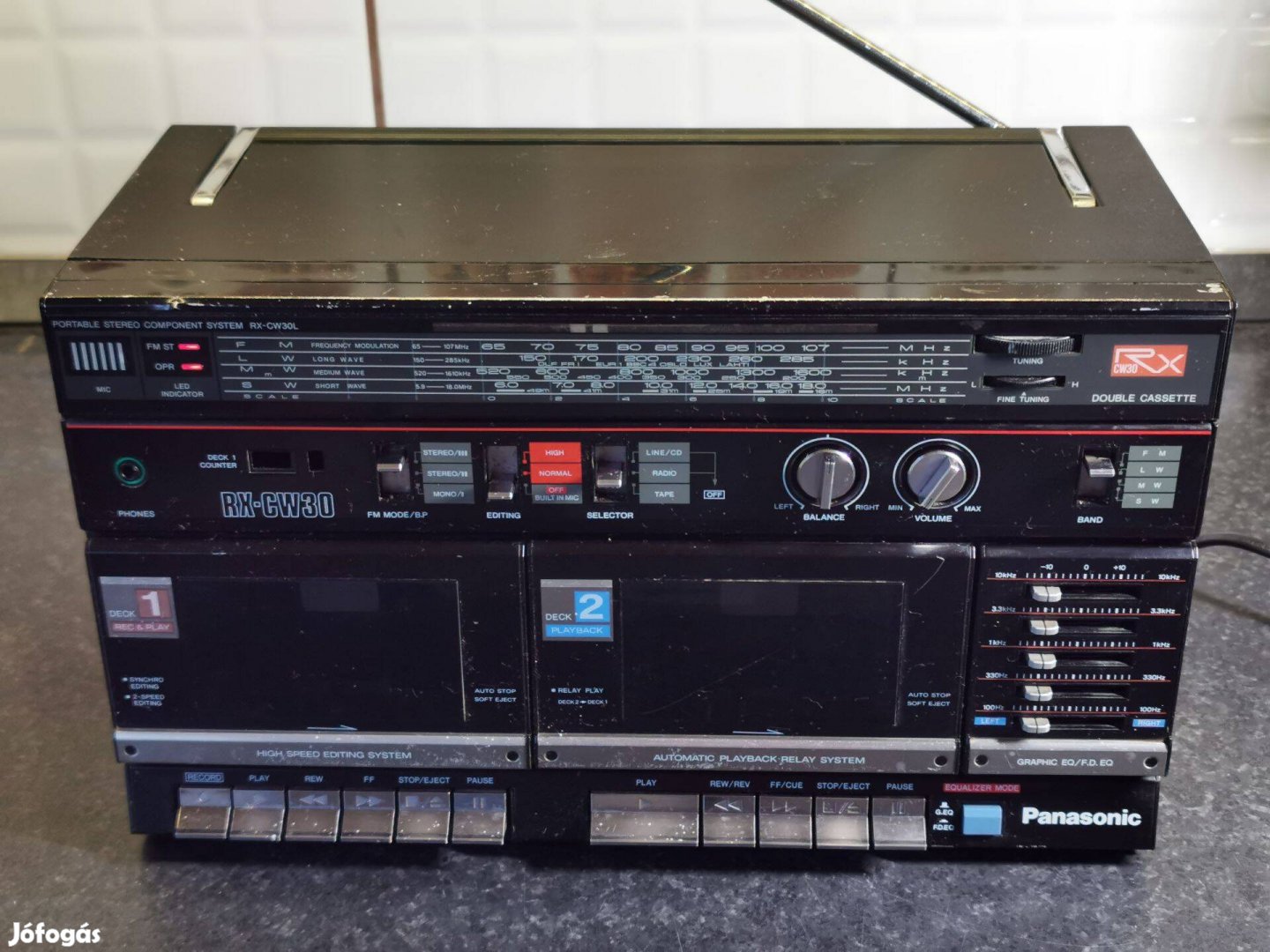 Panasonic RX-CW30 boombox (középrész alkatrésznek)