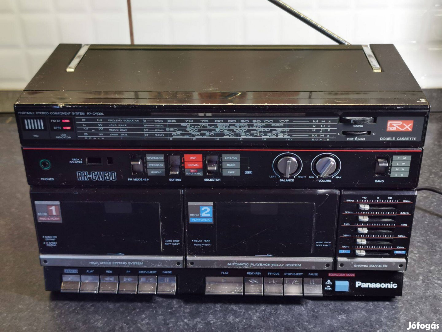 Panasonic RX-CW30 boombox középrész alkatrésznek