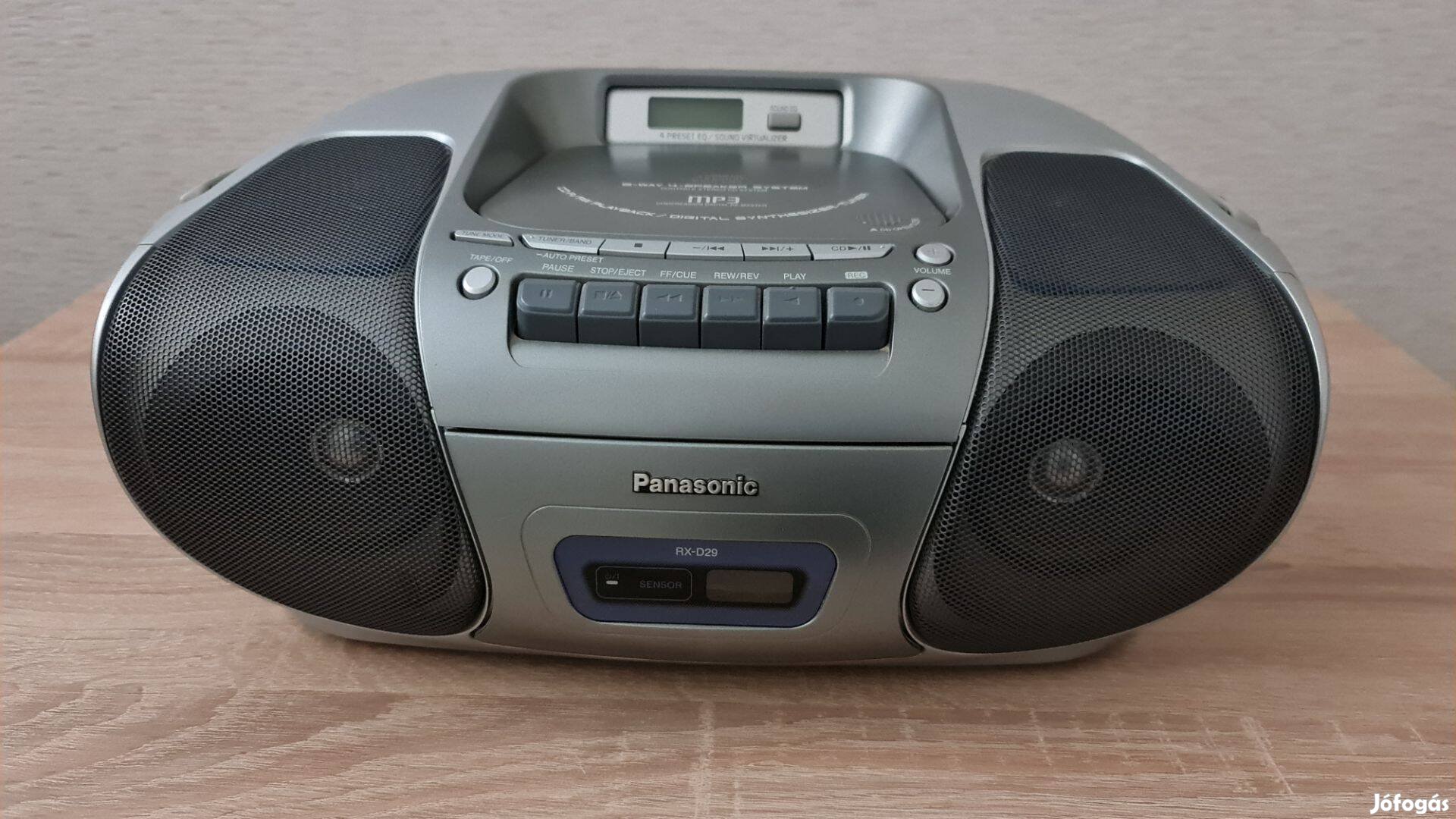 Panasonic RX-D29 AM/FM rádió, CD+MP3 lejátszó, kazettás magnó