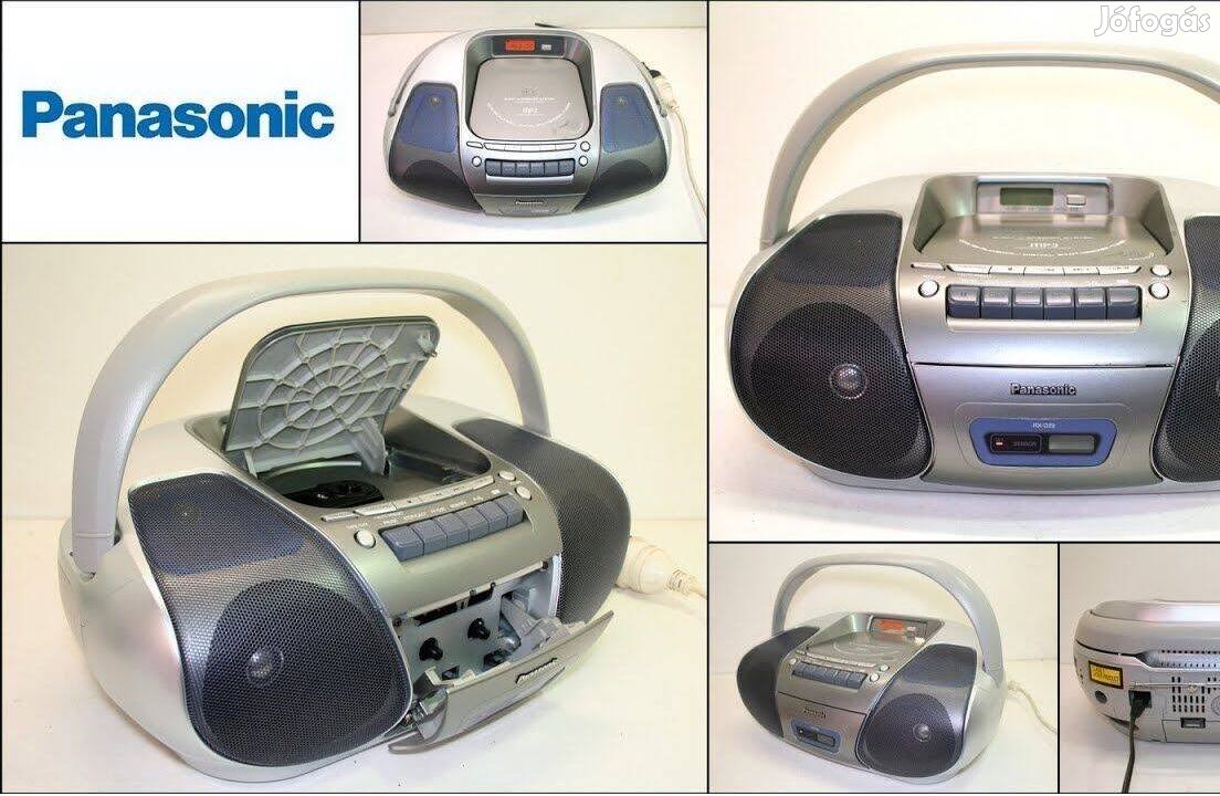 Panasonic RX-D29 AM/FM rádió, CD+MP3 lejátszó, kazettás magnó