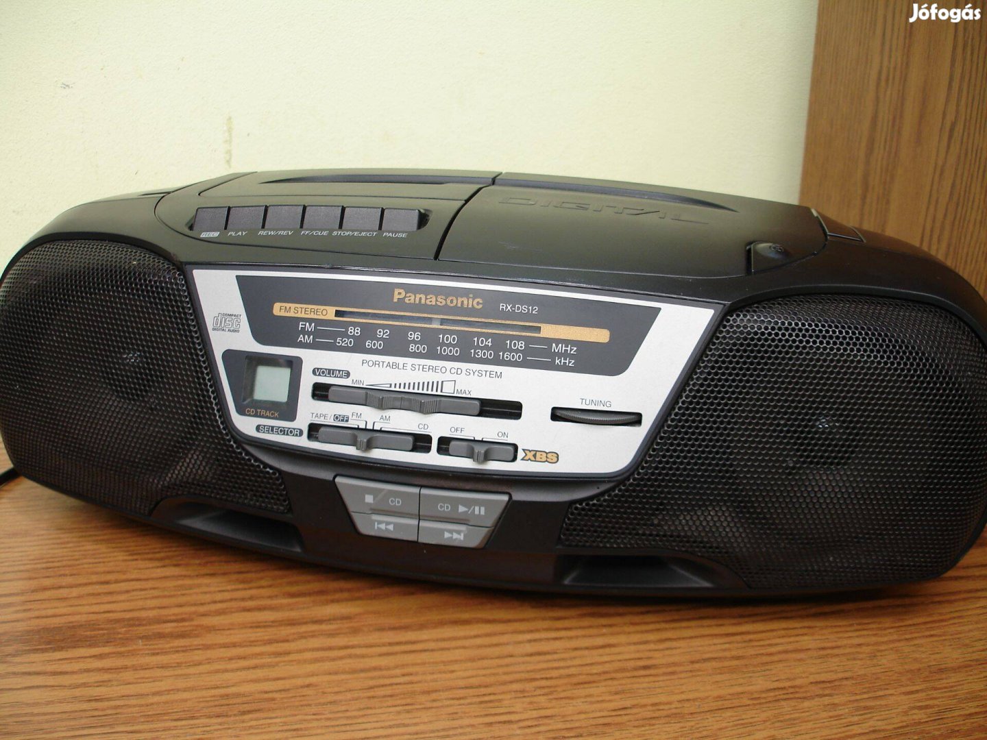 Panasonic RX-DS12 hordozható asztali Sztereó Rádió magnó CD lejátszó h