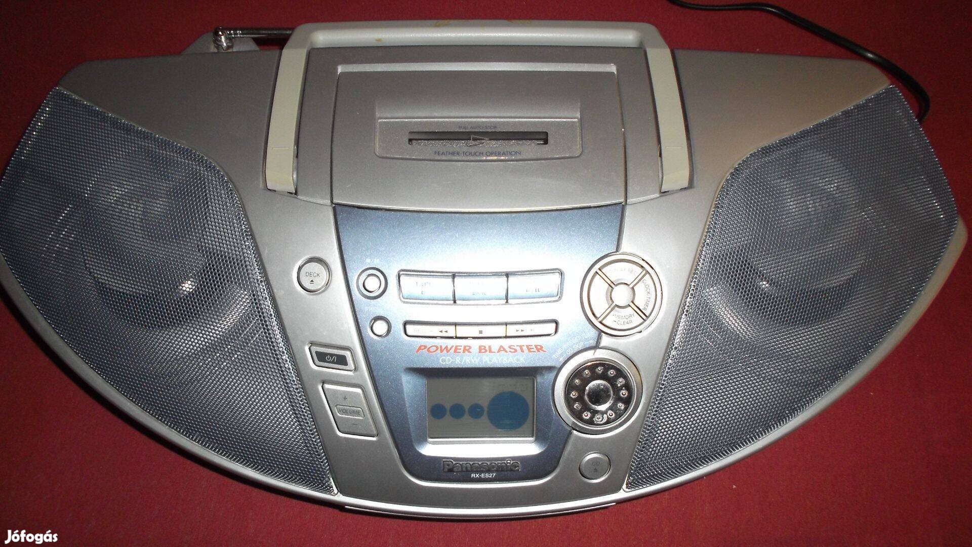 Panasonic RX-Es27 cd - s szervizelt Boombox rádió magnó rádiós magnó